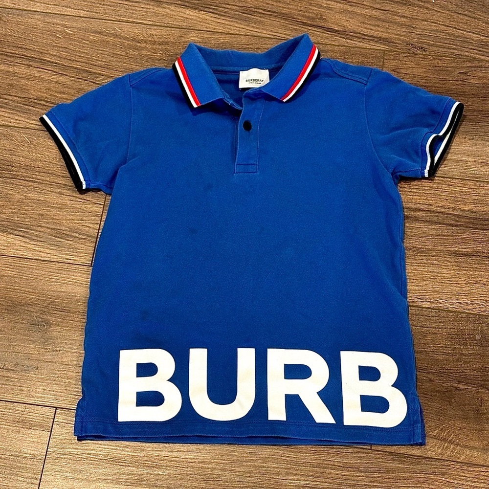 Burberry Boys (10) Jerome Classic Polo Shirt in Blue - Picture 2 of 8